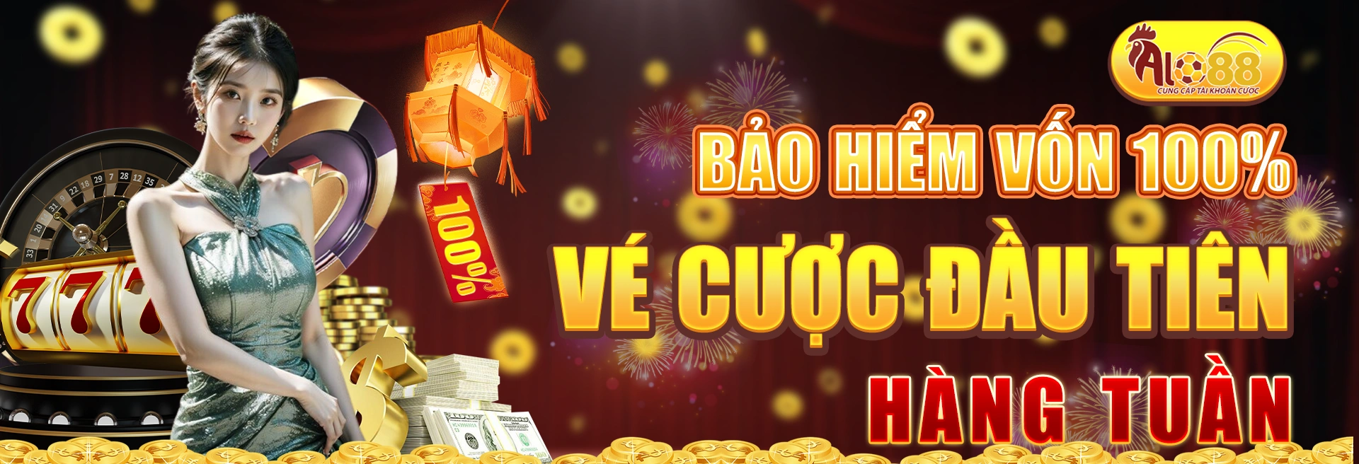 Bảo hiểm vốn 100% vé cược đầu tiên hàng tuần