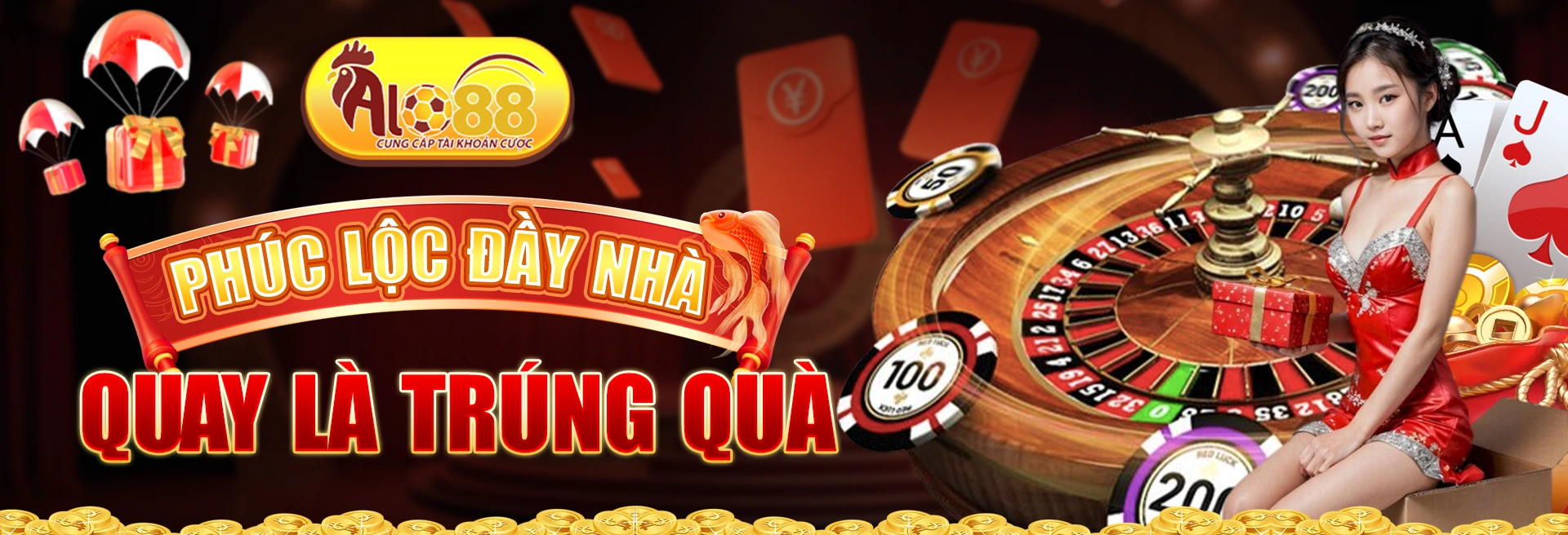 Phúc lộc đầy nhà, quay là trúng quà tại alo88